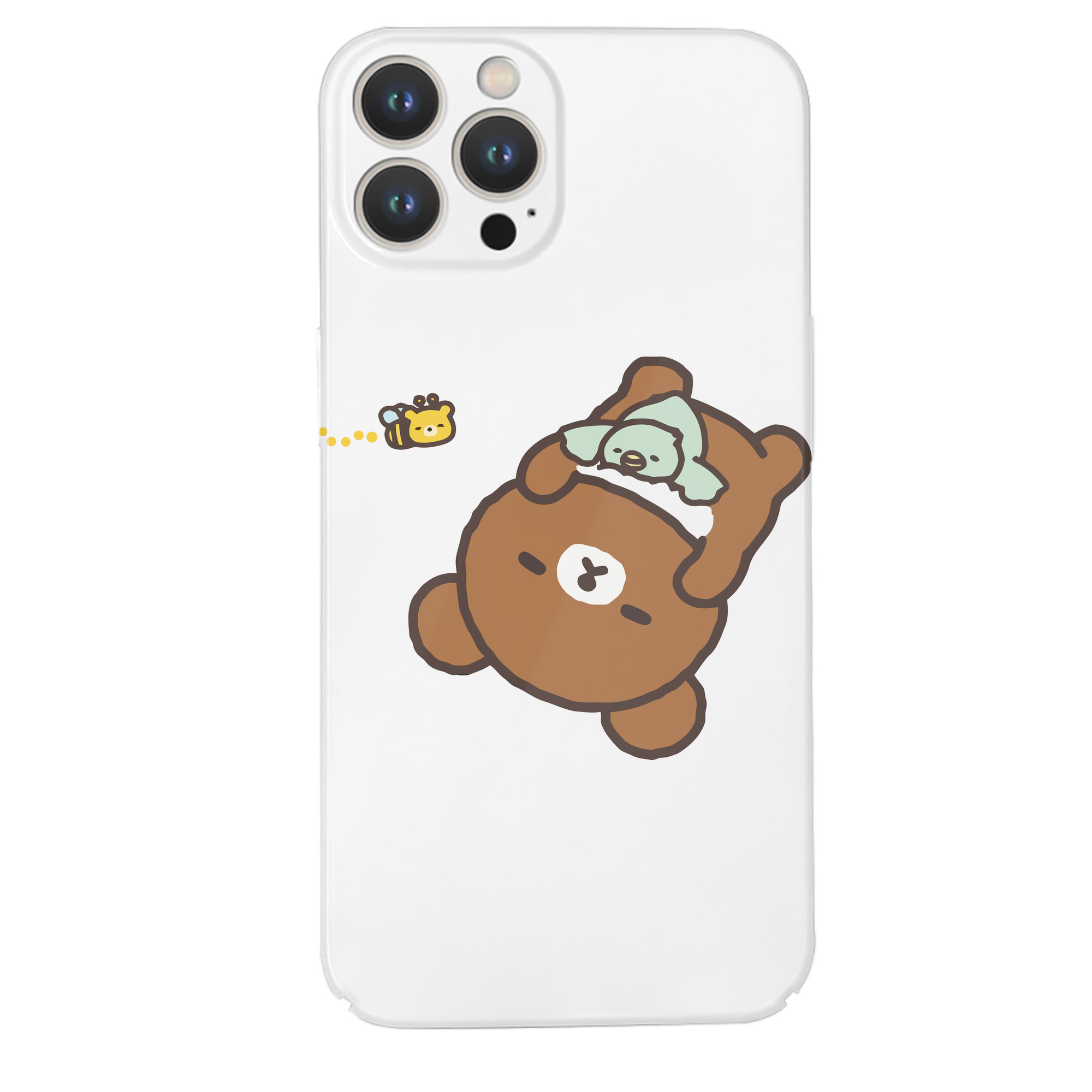 （画像用） リラックマ リラックマ キイロイトリ Rilakkuma Korilakkuma Kiiroitori 【iPhone 14シリーズ対応】ハードケース